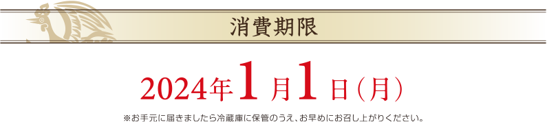 消費期限/2024年1月1日（日）
